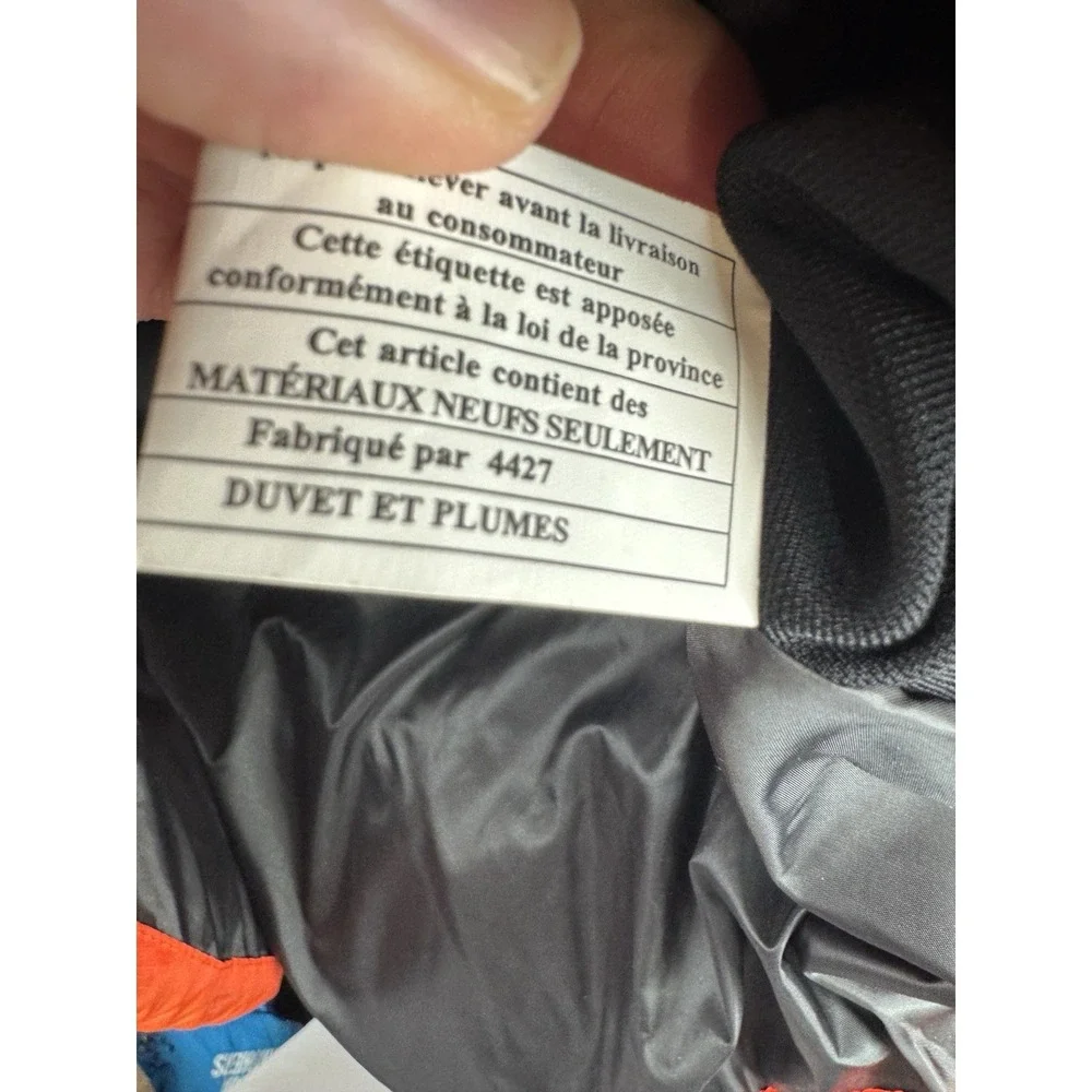 Ralph Lauren‎ RLX Down Sleeveles Vest Orange Men's Size Large L EUC